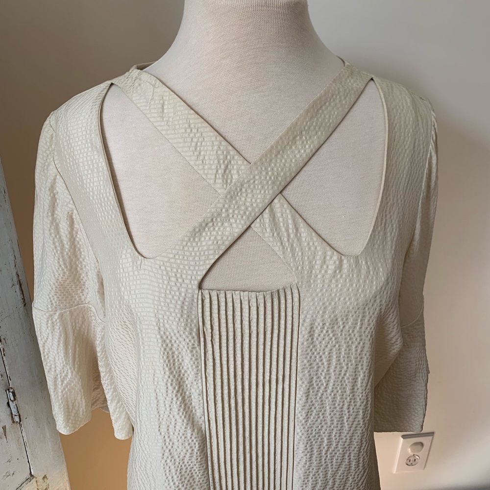 Tracy Reese X front silk top L